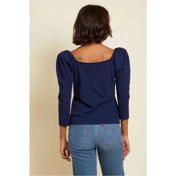 Nation LTD Arabelle Party Tee Navy - Picture 4 of 16